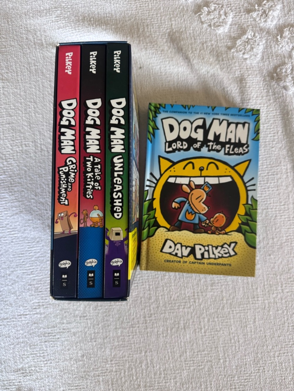 Dog Man the Epic Collection and single Dog Man lord of the fleas